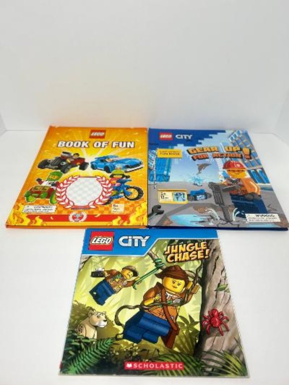 Lego City Giant Activity Book and Book Of Fun Children's Story Book Lot Of 3